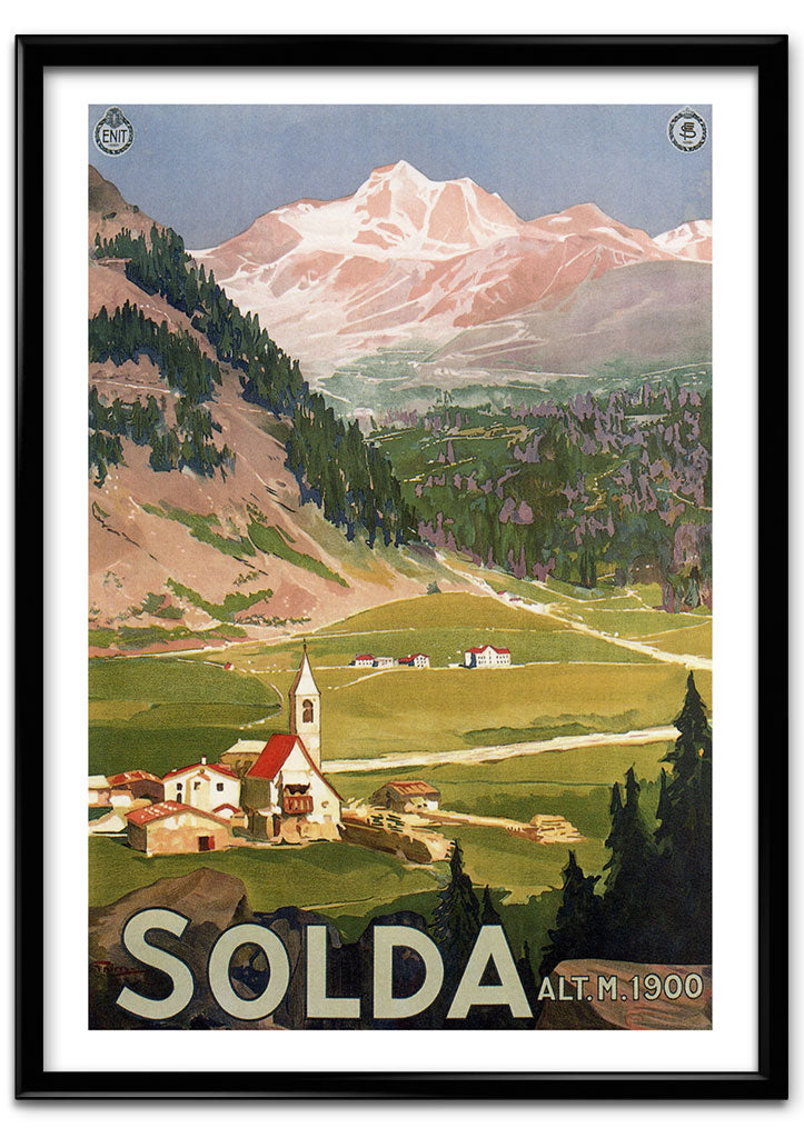 Solda Vintage Travel Poster