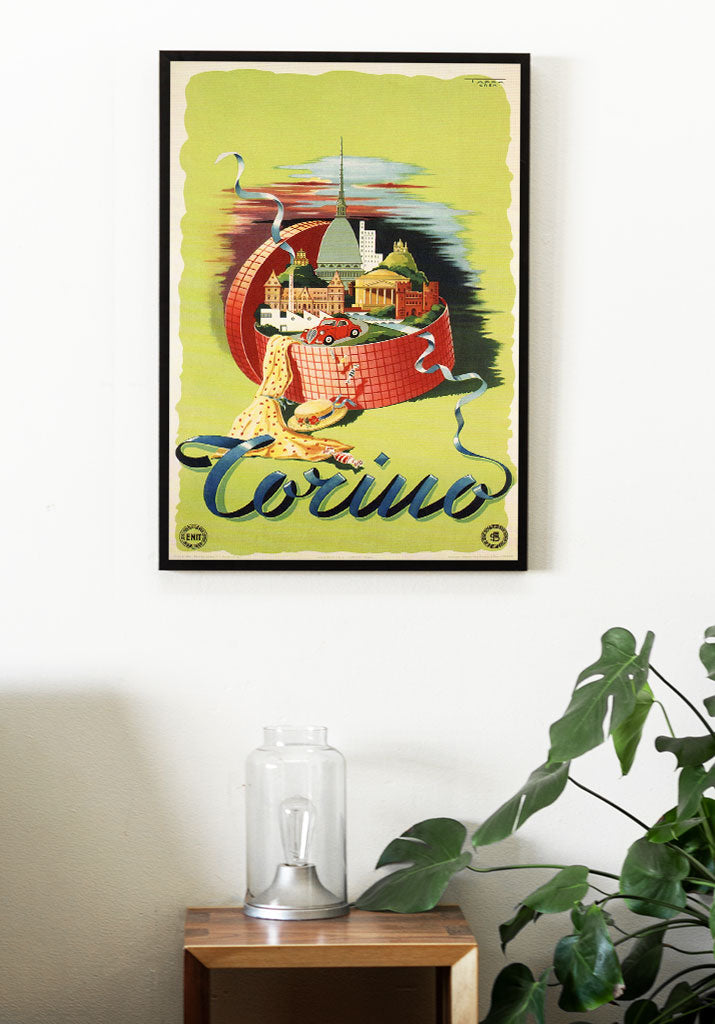 Torino Vintage Travel Poster