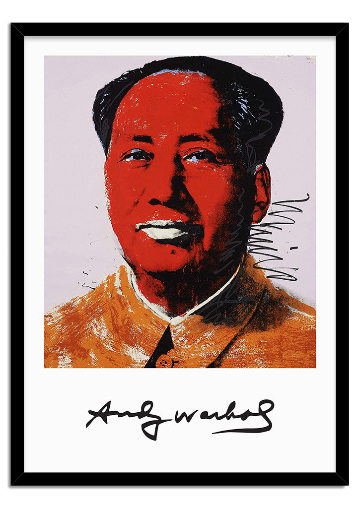 Andy Warhol Art Poster - Portrait of Mao