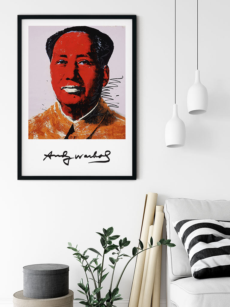 Andy Warhol Art Poster - Portrait of Mao