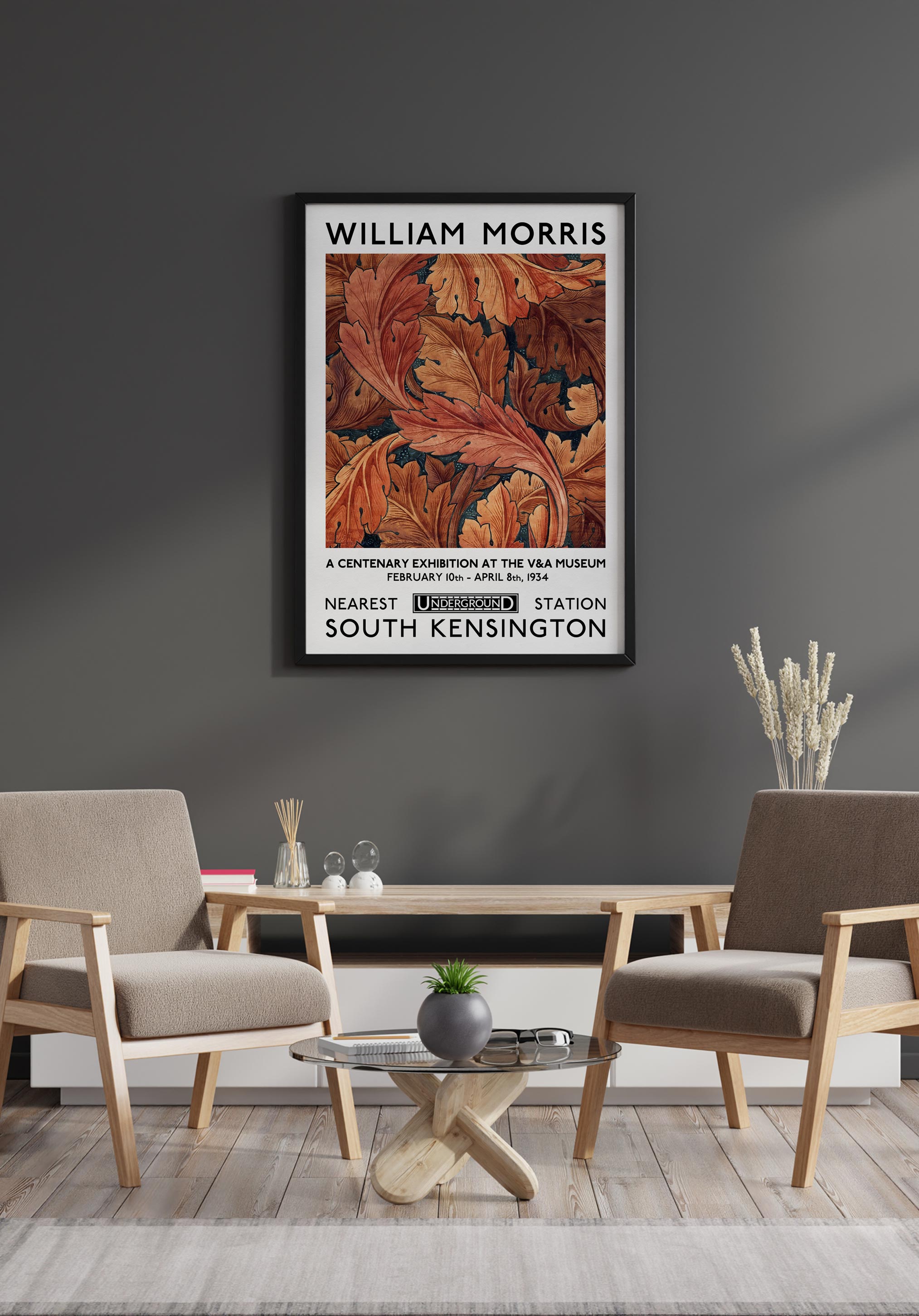 Acanthus by William Morris Exhibition Poster