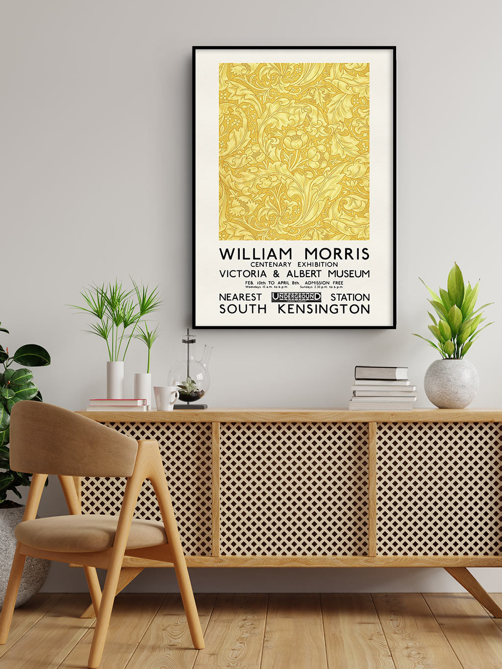 Bachelor's Button by William Morris - Exhibition Poster