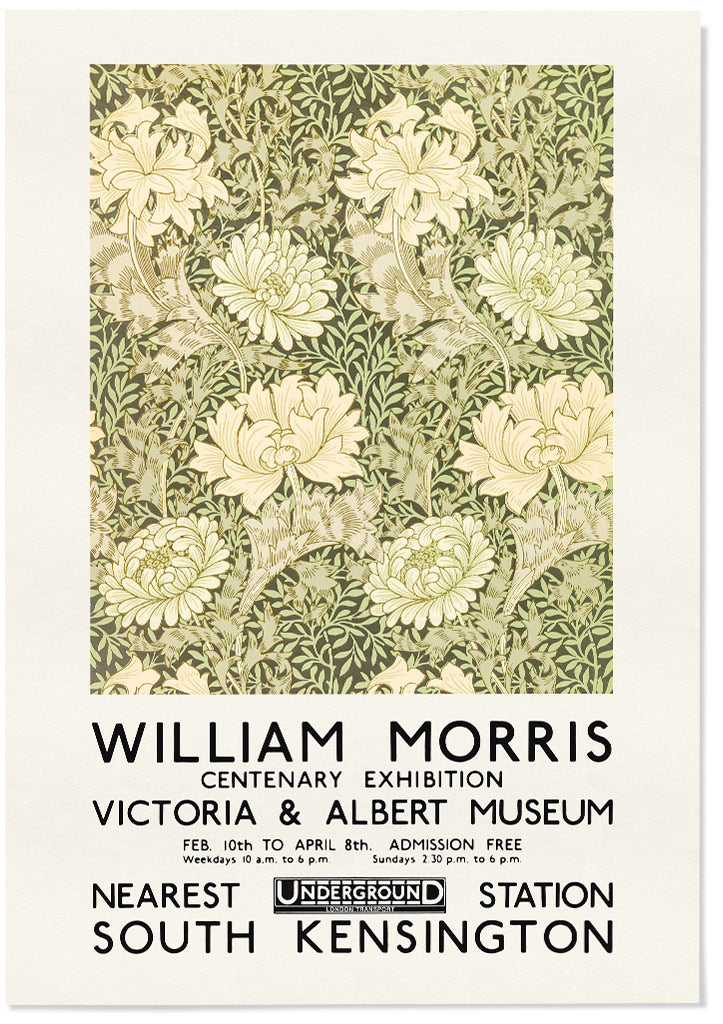 William Morris - Chrysanthemum Exhibition Poster