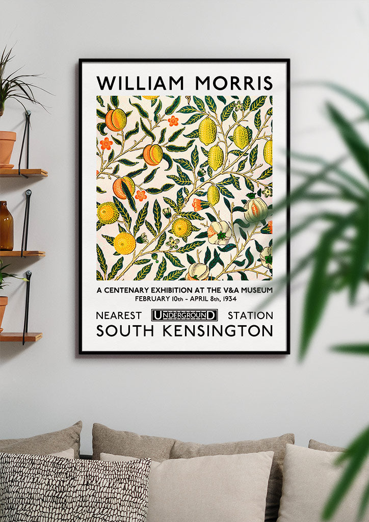 William Morris Exhibition Poster - Citrus Fruit