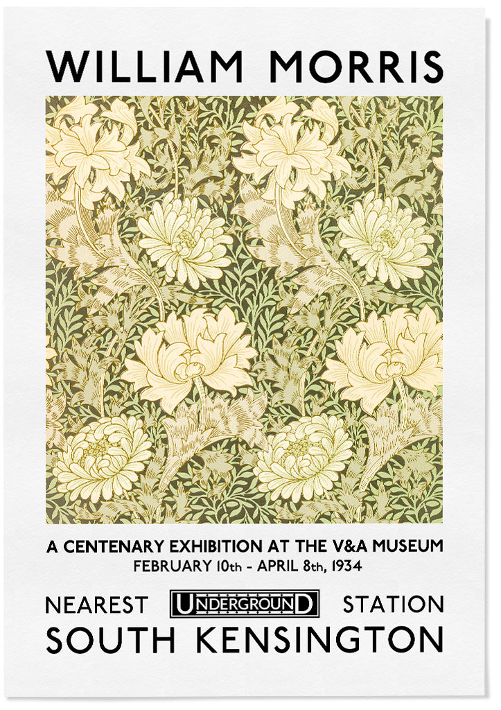 Chrysanthemum by William Morris - Art Exhibition Poster