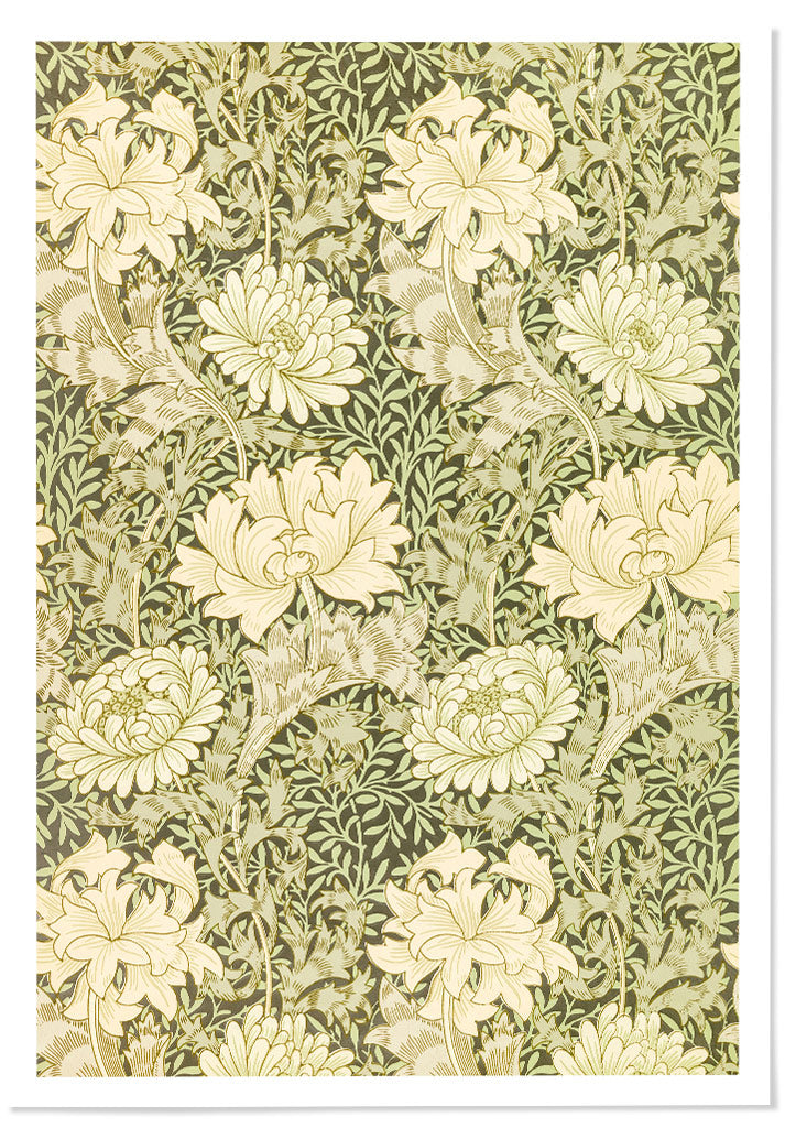 Chrysanthemum Art Print by William Morris