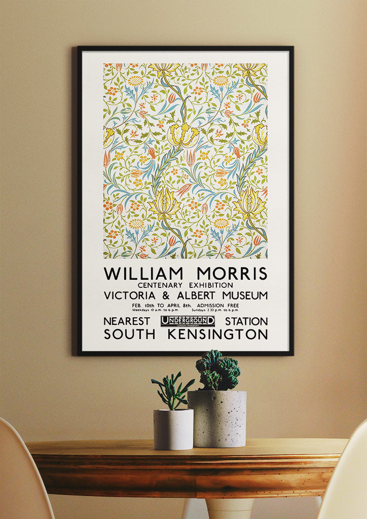 Flora by William Morris - Exhibition Poster