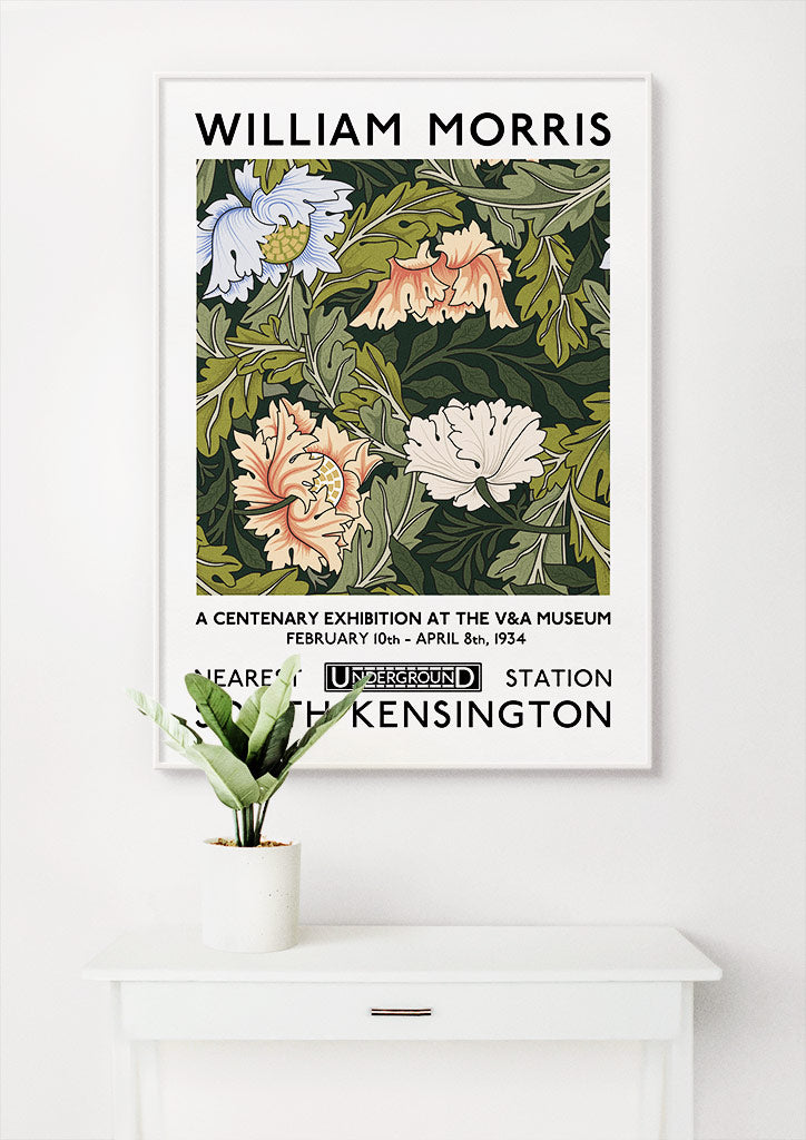 Floral Motif by William Morris - Art Exhibition Poster