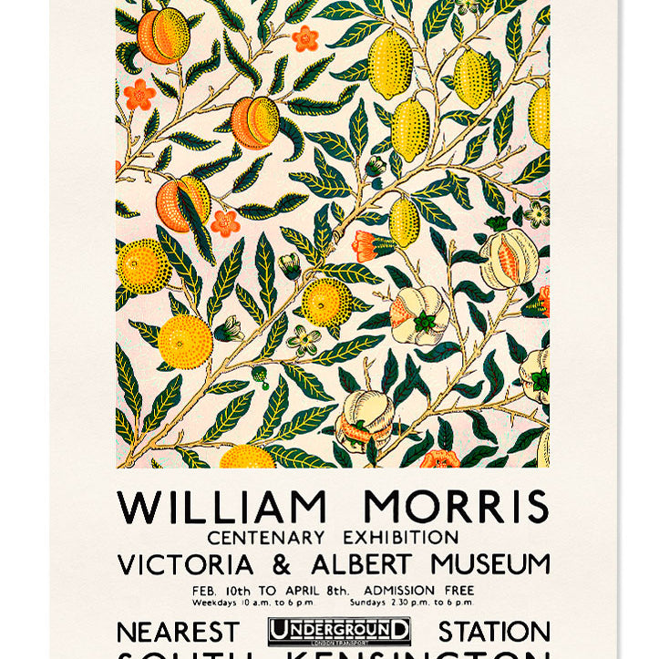 William Morris citrus fruit motif