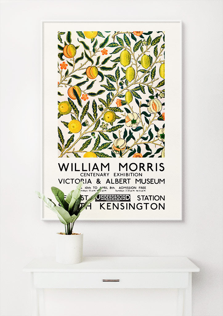 William Morris Citrus Pattern - Exhibition Poster