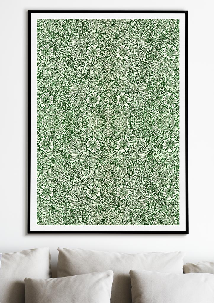 Green Marigold Pattern by William Morris