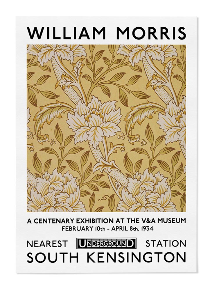 William Morris Exhibition Poster - Hammersmith