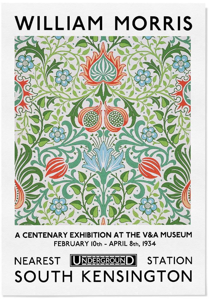 William Morris V&A Museum Exhibition Poster - Acanthus