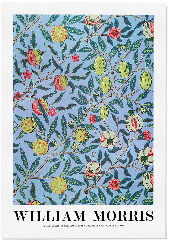William Morris Pomegranate Art Poster