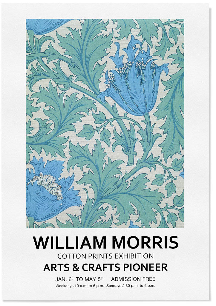 William Morris Floral Print - Anemone
