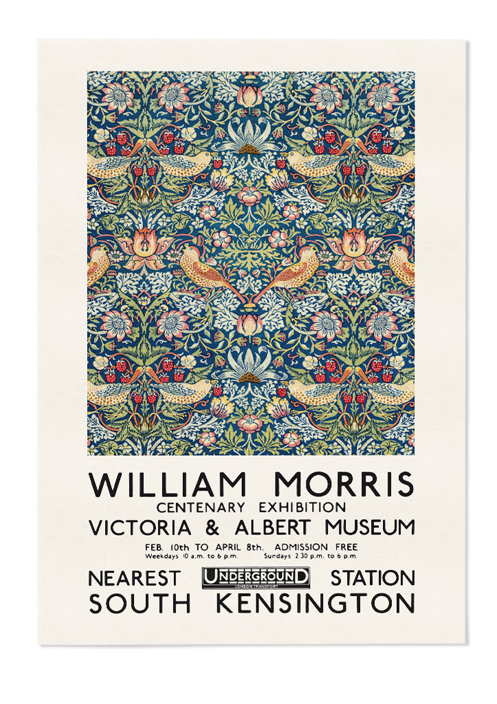 William Morris Poster Set - Compton & Strawberry Thief