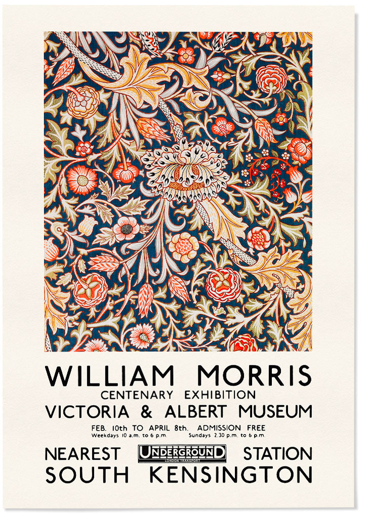 William Morris Prints  V&A Museum Exhibition Posters – Posterist