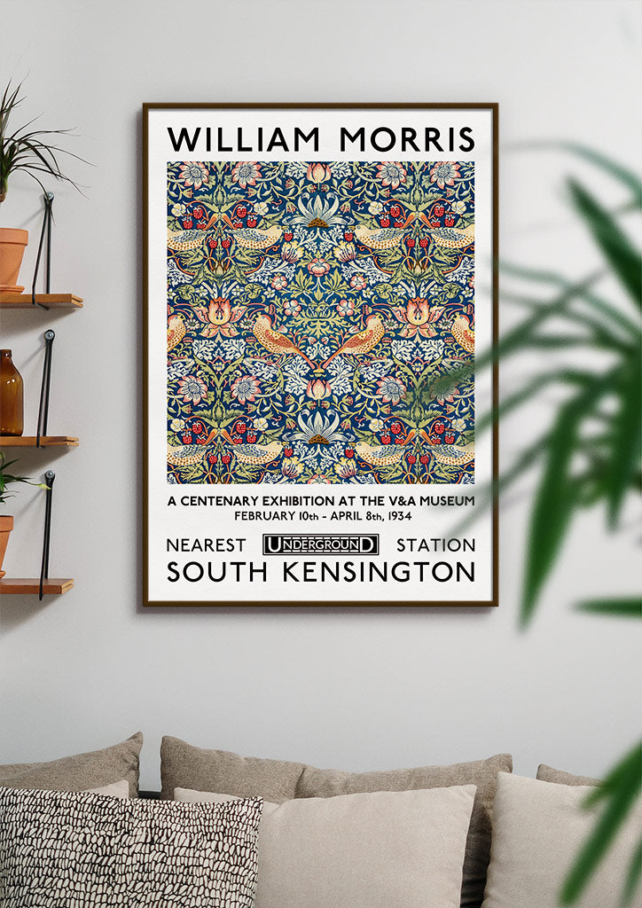 Strawberry Thief by William Morris - Exhibition Poster