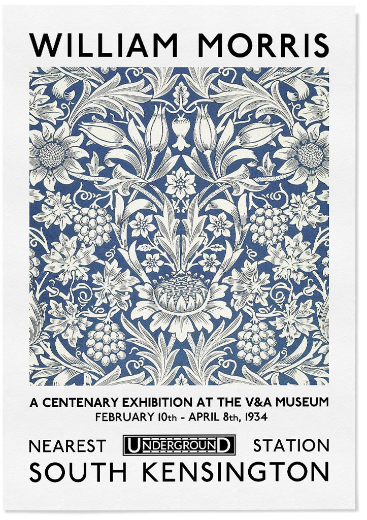 William Morris Exhibition Poster - Sunflower