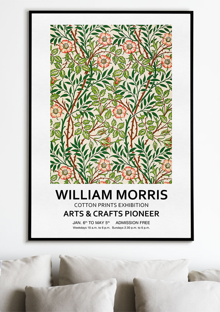 William Morris Exhibition Poster - Sweet Briar