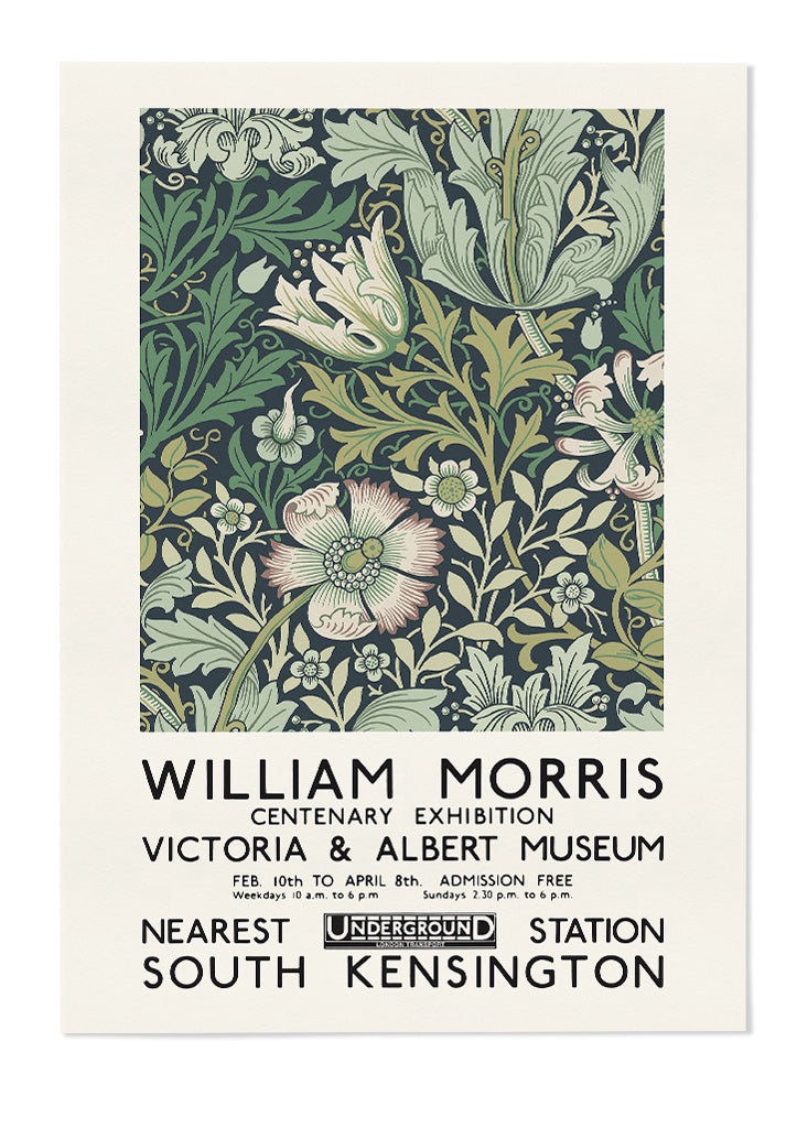 William Morris Poster Set - Compton & Strawberry Thief
