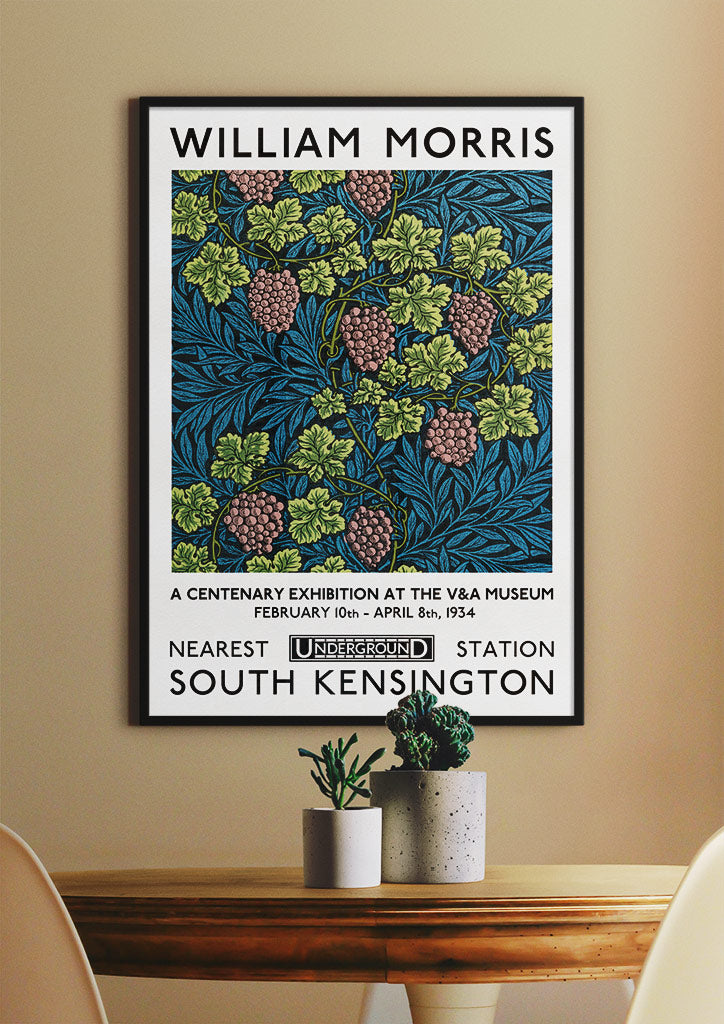 William Morris Vine Print - Exhibition Poster