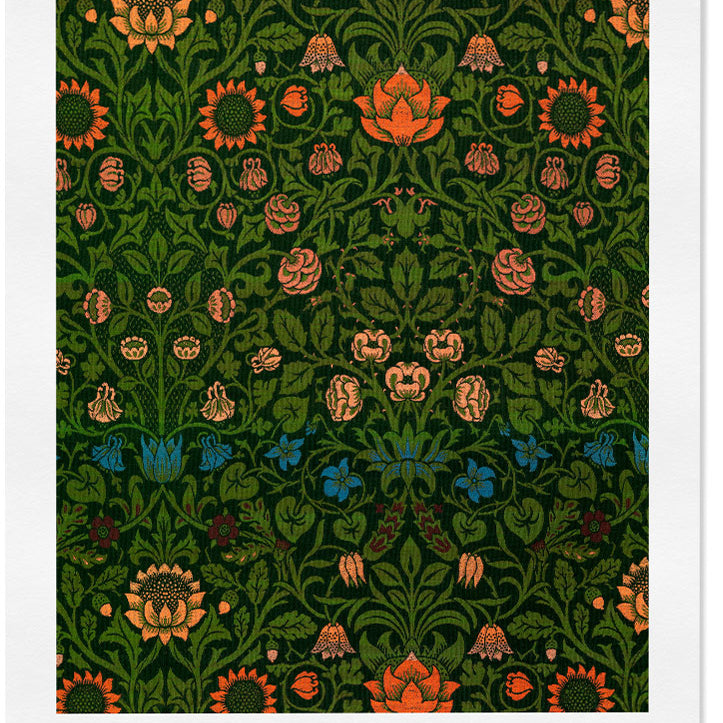 Violet and Columbine Floral Pattern by William Morris