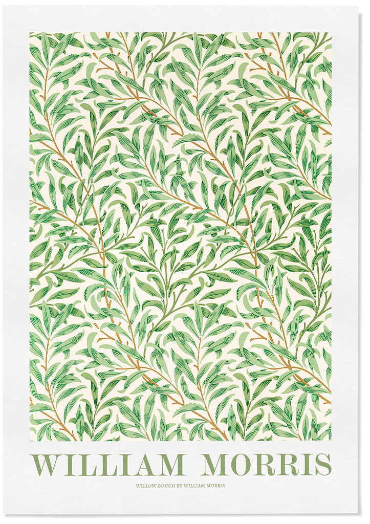 Willow Bough floral poster by William Morris