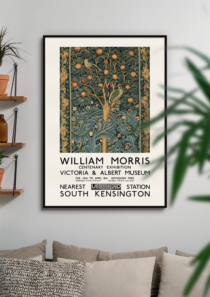 Woodpecker by William Morris - Exhibition Poster