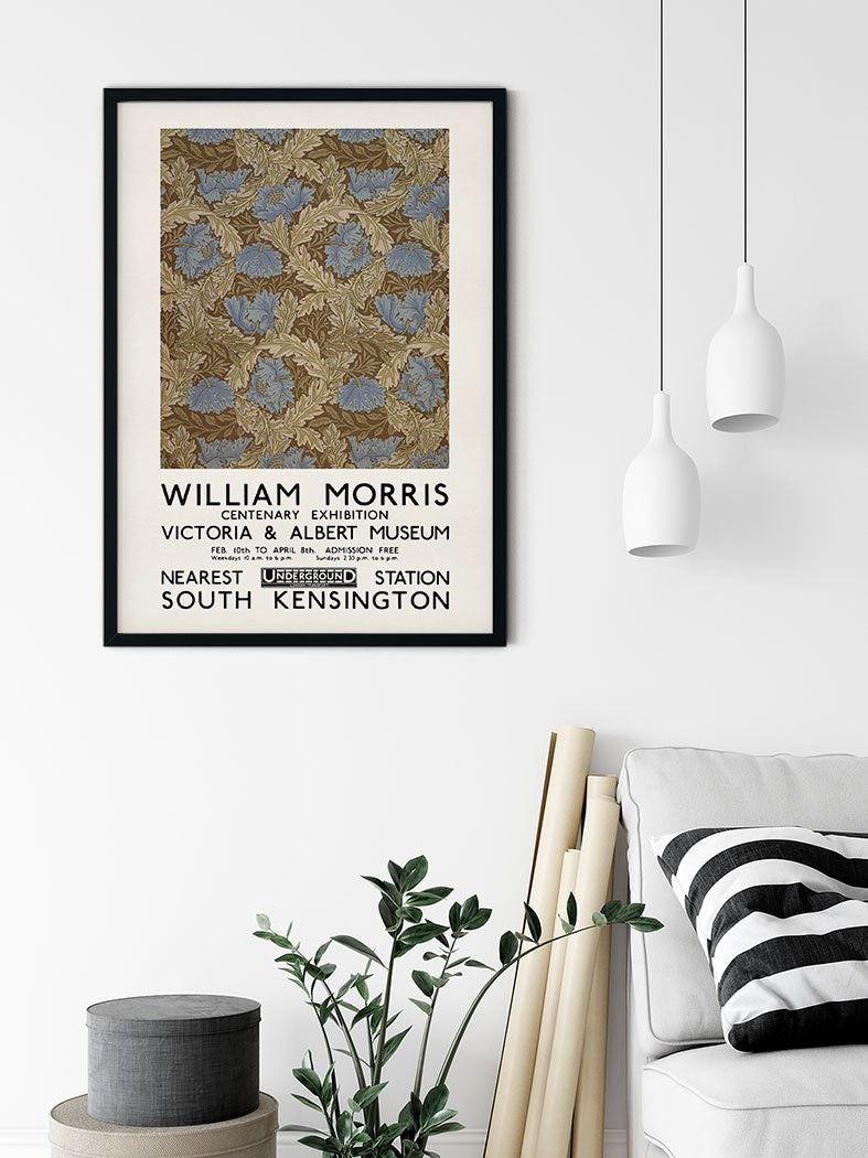 William Morris Exhibition Poster - Wreath